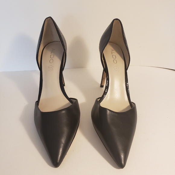 Aldo Shoes - Aldo Genuine Leather Women’s Black Stilletto Heels